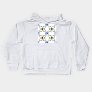 Old floral tiles Kids Hoodie